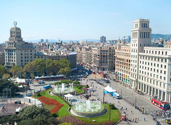 هتل های نزدیک میدان کاتالونیا در شهر بارسلون اسپانیا