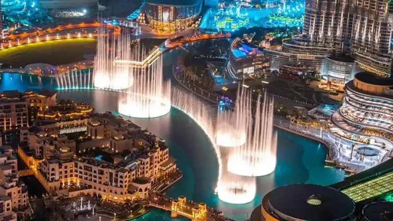 بازدید از برج آتش‌نشانی (Dubai Fountain) دبی