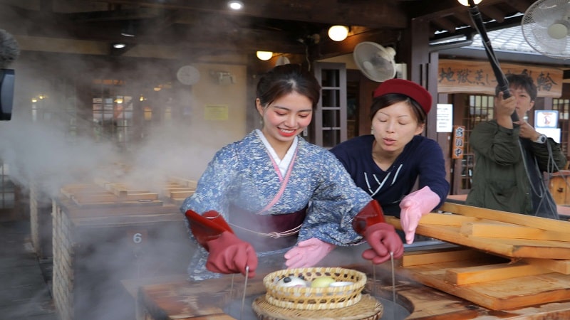 آشپزی با بخار جهنمی (Jigokumushi)