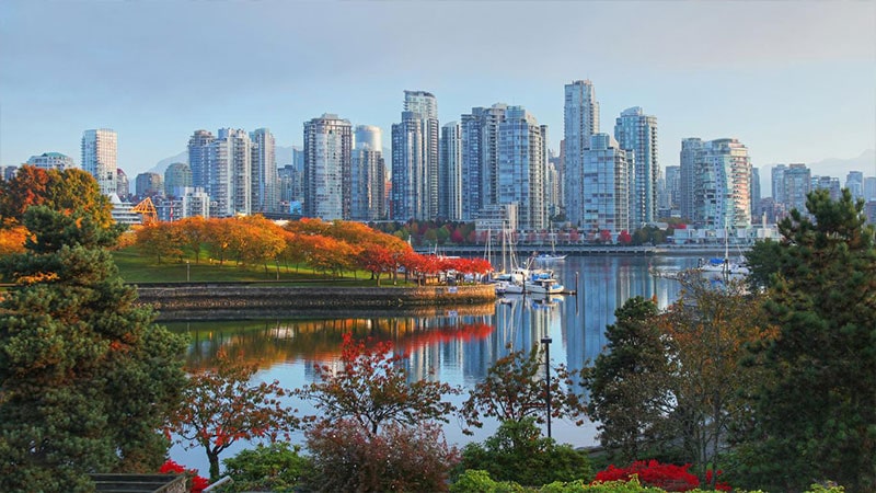 7- شهر ونکوور (Vancouver) در استان بریتیش کلمبیا