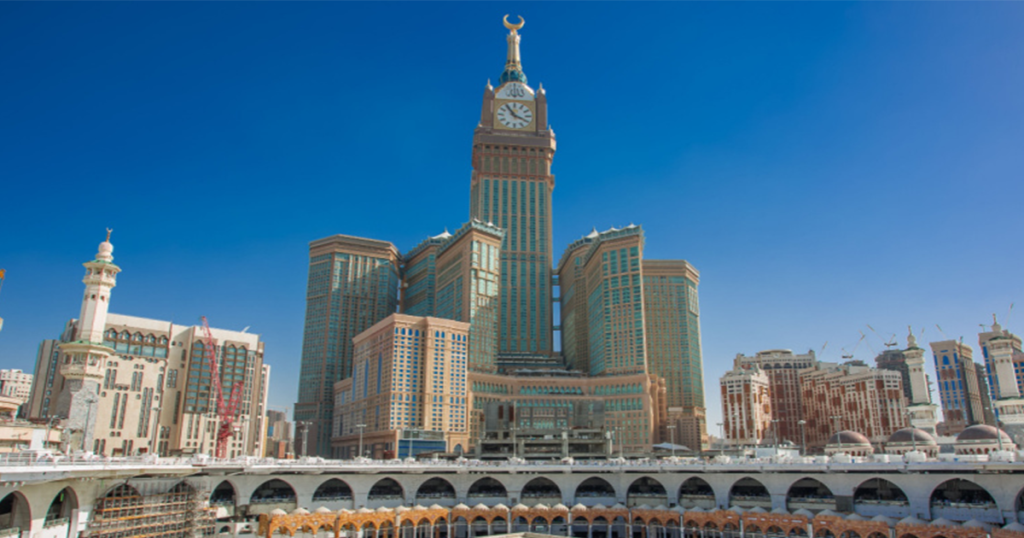 برج سلطنتی ساعت مکه، عربستان سعودی (Makkah Royal Clock Tower) از بلندترین برج های جهان 