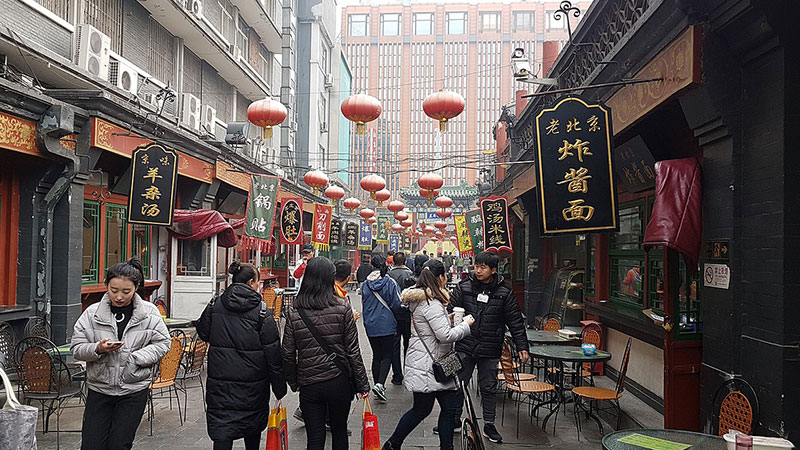 Wangfujing Snack Street از بازهای شبانه چین