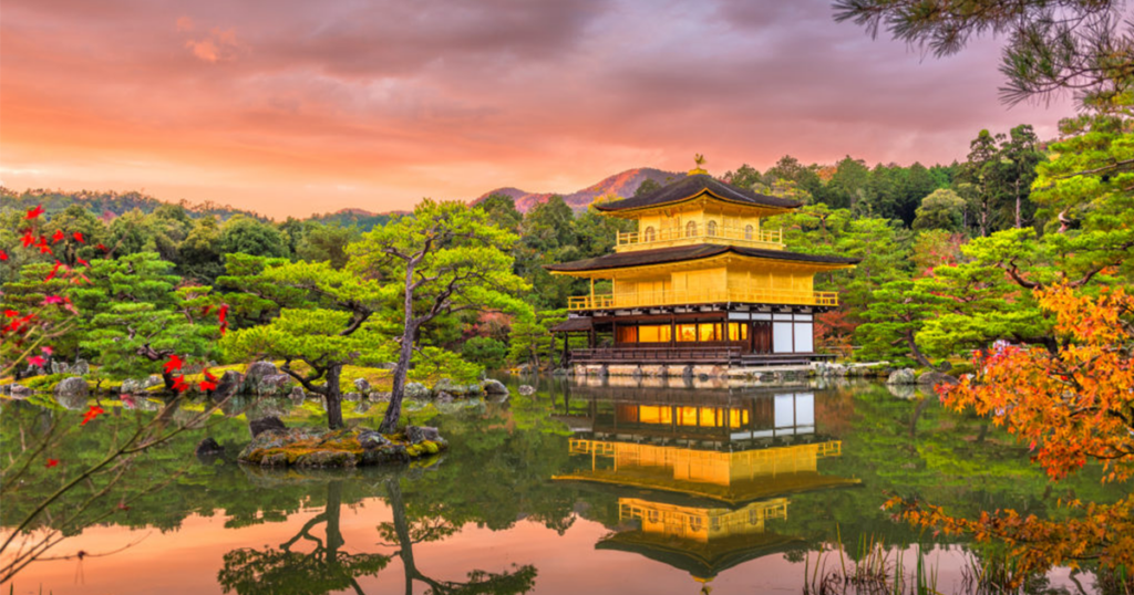 تصویری از Kinkaku-ji (معبد طلایی) ، از معابد ژاپن 