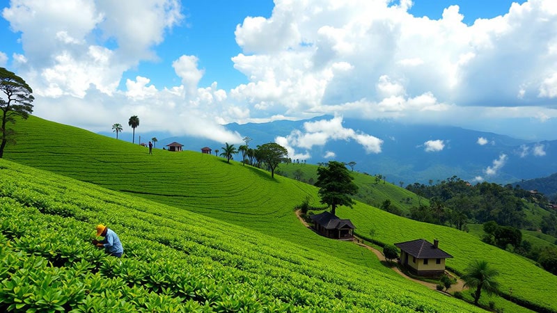 باغهای چای نورالا (Nuwara Eliya Tea Gardens)