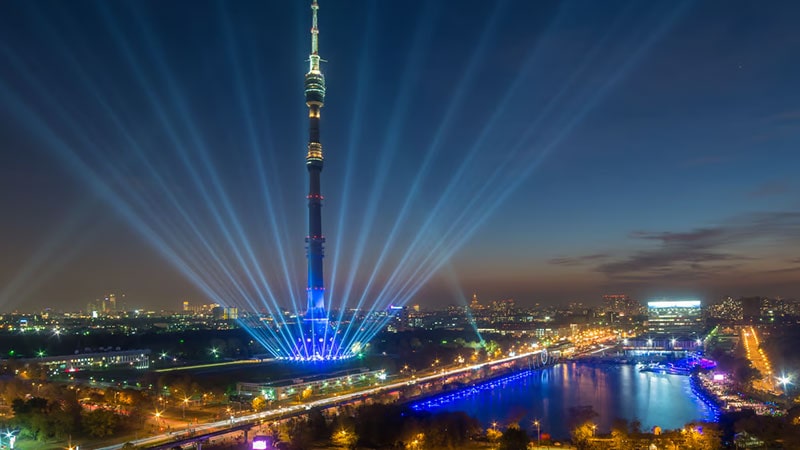 برج تلویزیونی اوستانکینو / Ostankino Television Tower از جاهای دیدنی مسکو