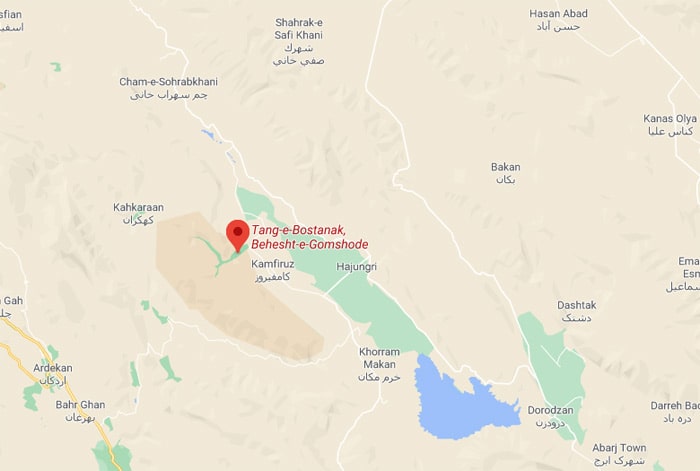 بهشت گمشده شیراز روی نقشه